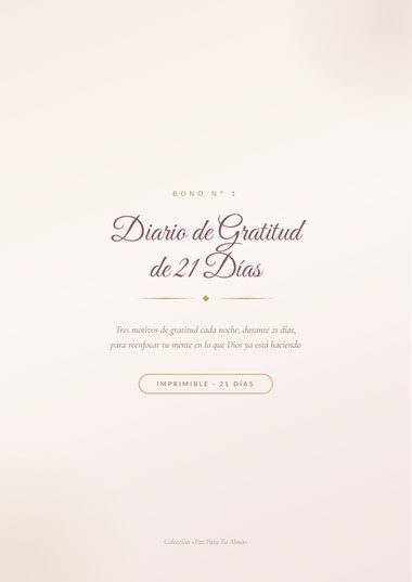 Diario de Gratitud