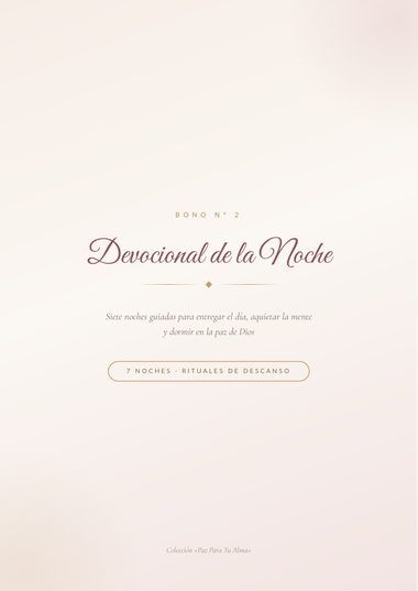Devocional de la Noche